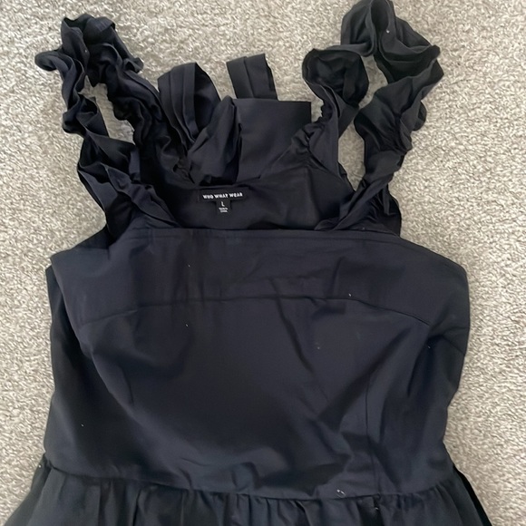 Who What Wear Open Back Mini Dress - Picture 2 of 5